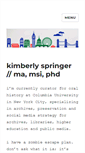 Mobile Screenshot of kimberlyspringer.com