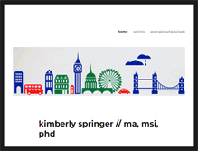 Tablet Screenshot of kimberlyspringer.com